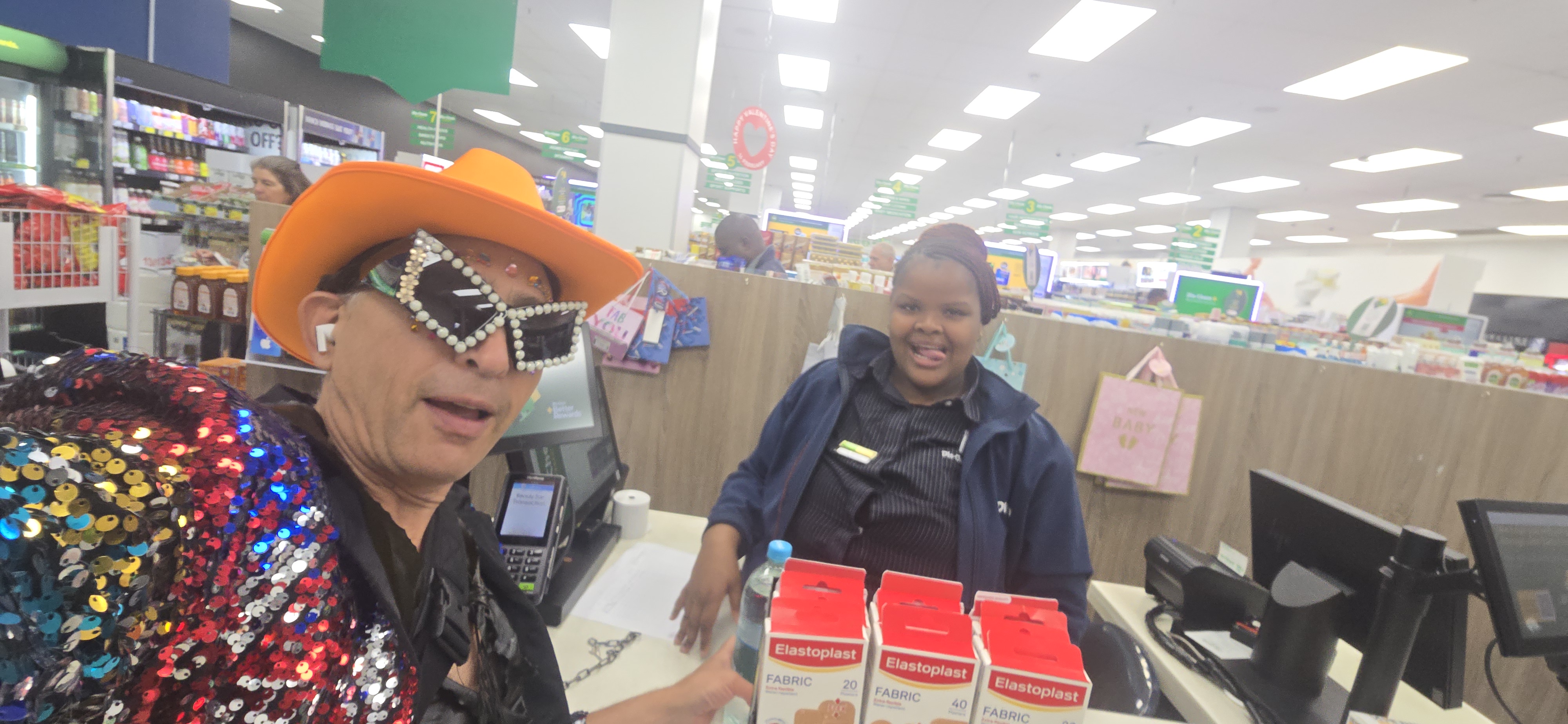 Pharmacy run in full costume